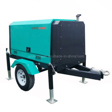 Genset diesel del acoplado móvil impermeable insonoro